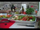 Grilled Peppers And Onions For Sausages